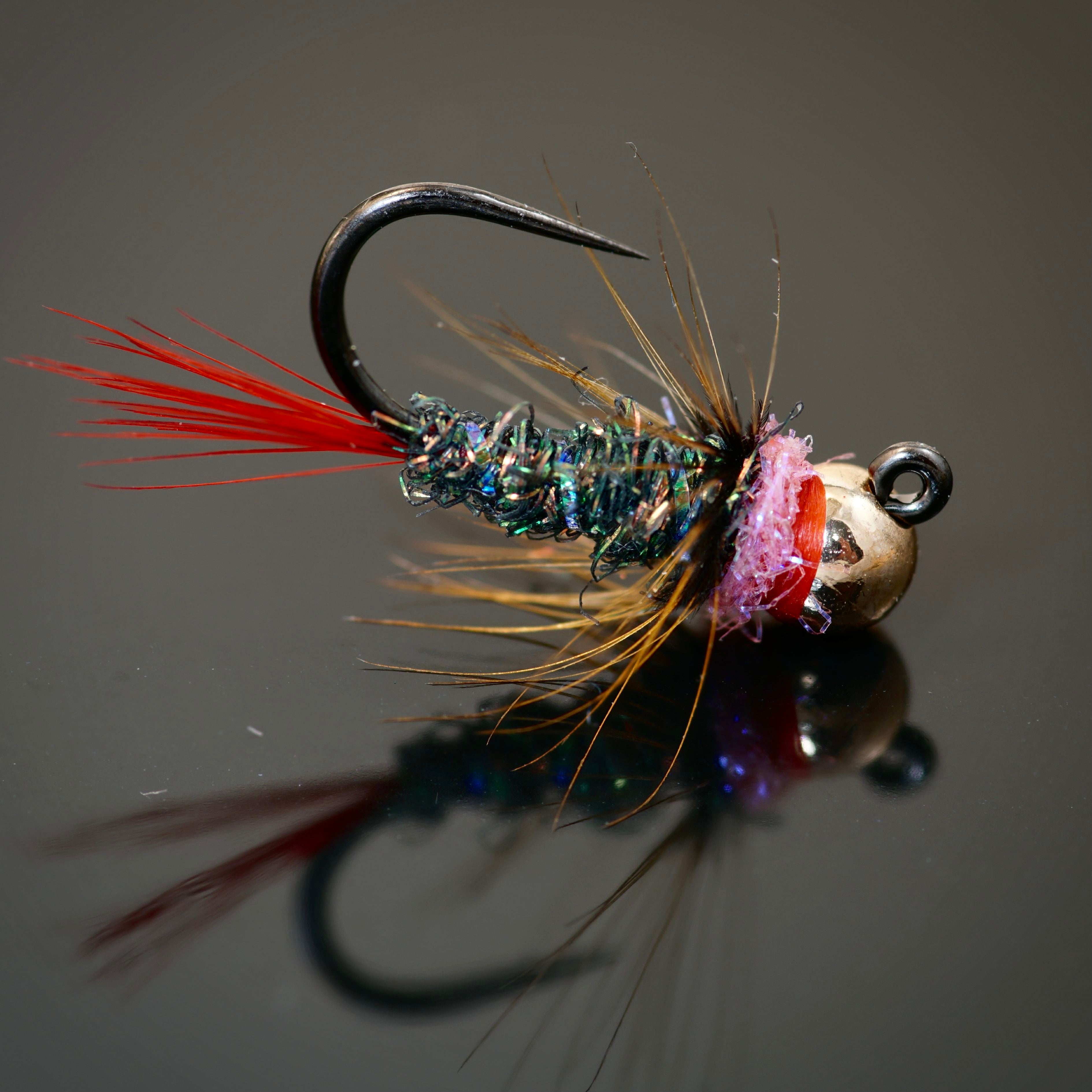Custom Flies + Fly Fishing  Mixed Dozen Frenchie Anchor Nymphs. 4