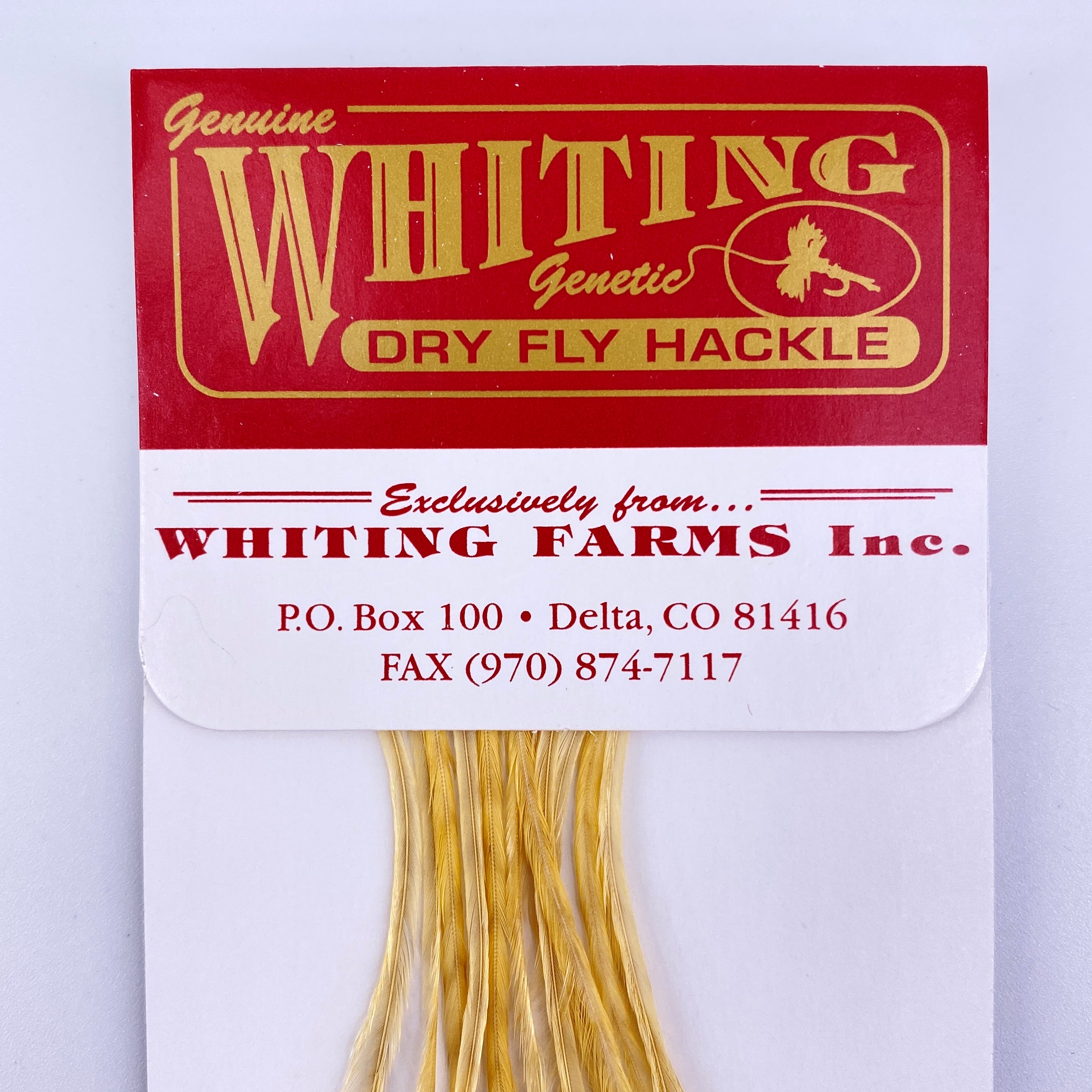 Whiting Farms Pro Grade Dry Fly Saddles
