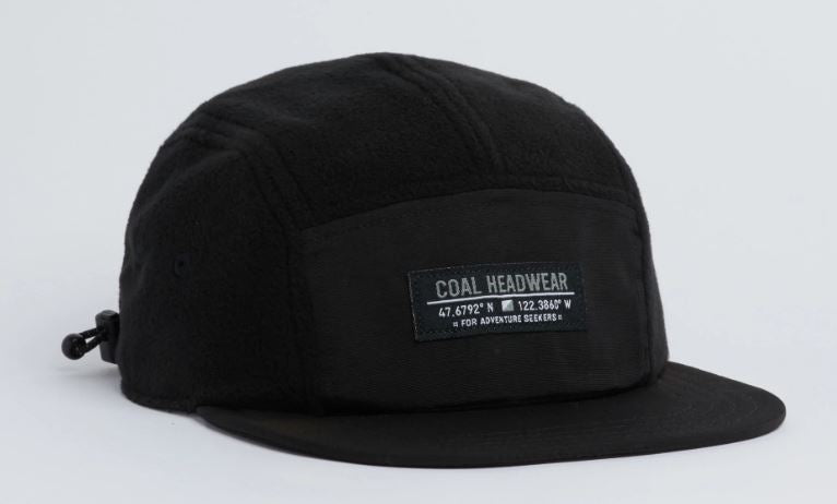 Coal The Bridger Fleece 5 Panel Cap - Black