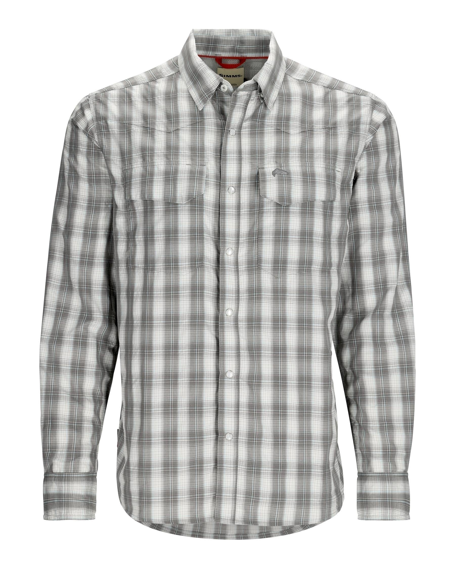 Simm's - M's Big Sky Fishing Shirt - Long Sleeve - Exuma Plaid