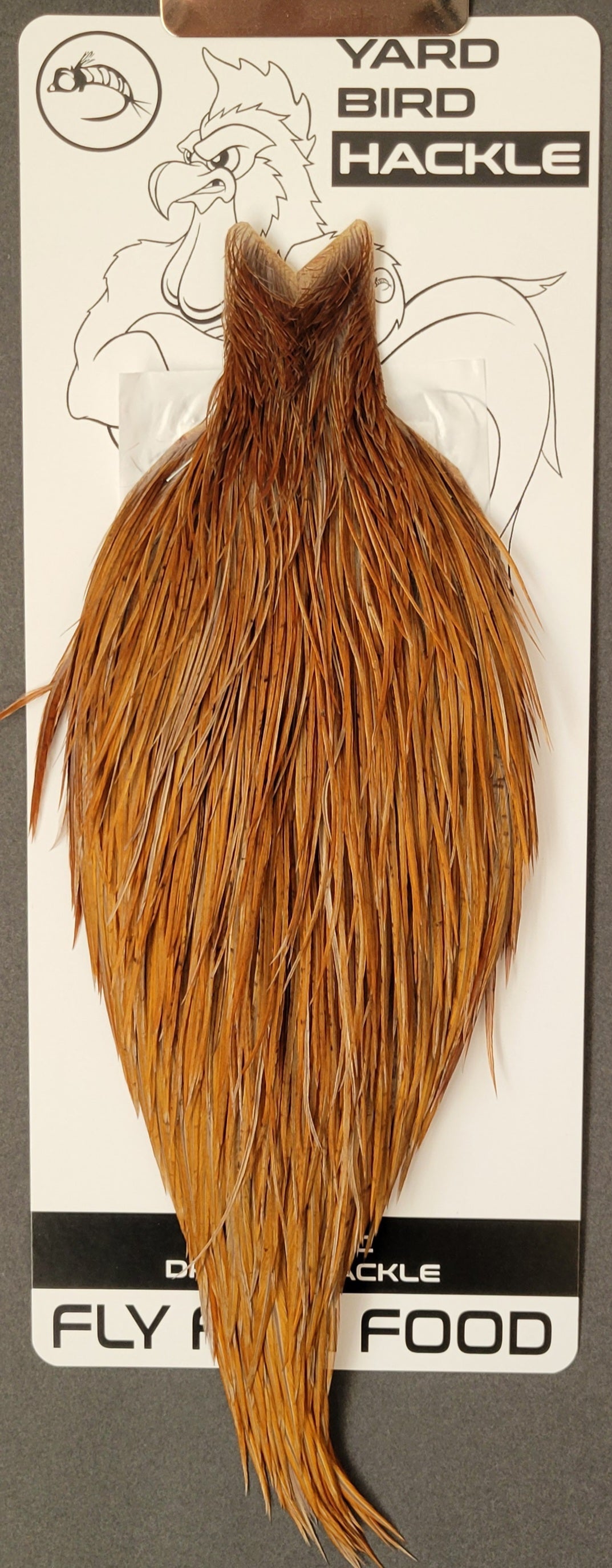 Flash Sale Hackle 34 - Yard Bird Cape - Rusty Dun (sizes 8-22)