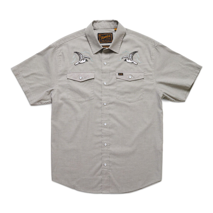 Howler Bros H Bar Snapshirt Soarin Seagulls - Storm Grey