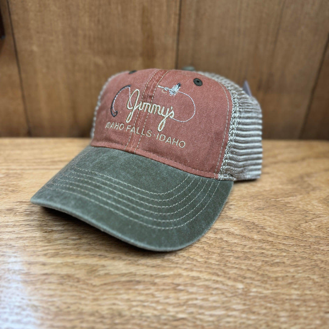 Fly Fish Food Jimmy's Logo Rod & Fly Hat - Rust/Khaki/Bark