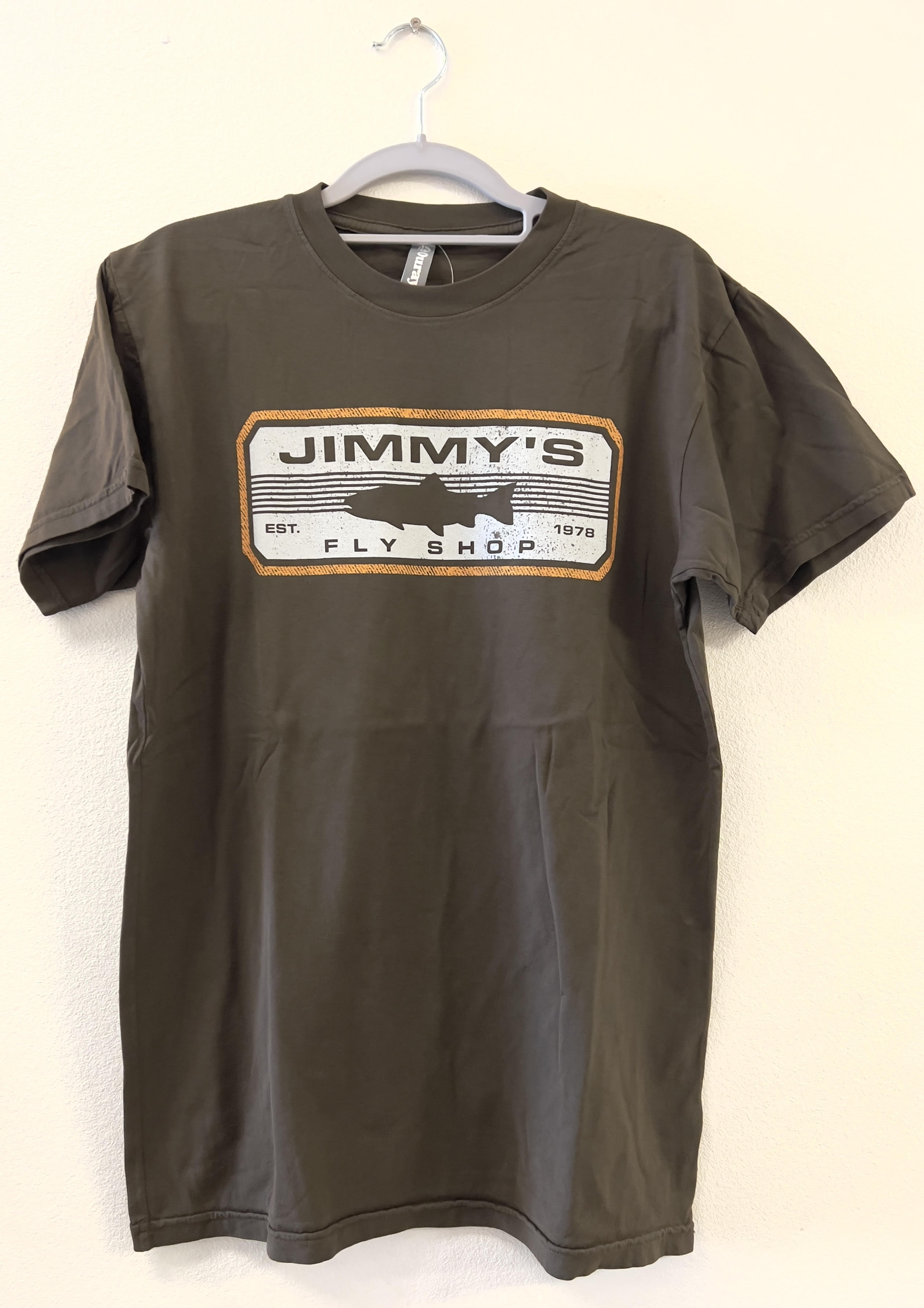 Jimmy's Short Sleeve T-Shirt - Brown Logo