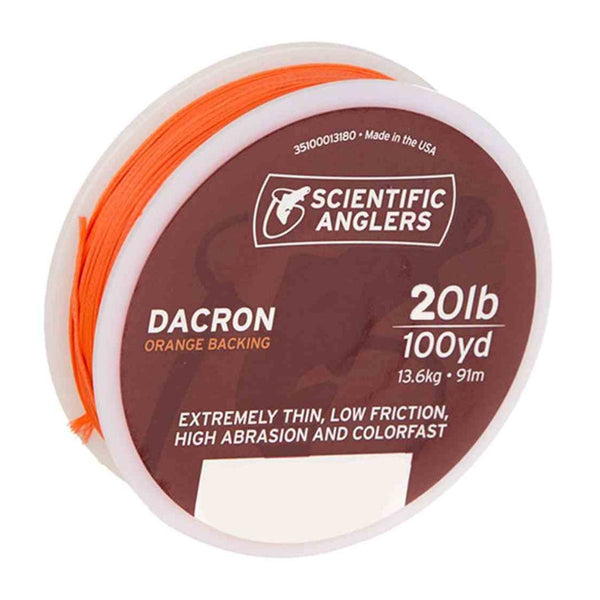 NEW Scientific Anglers Dacron Fly Line Backing 30 lb 100 Yards Orange 2  packs