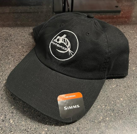 Simms Single Haul Cap - Fly Fish Food Logo - Black