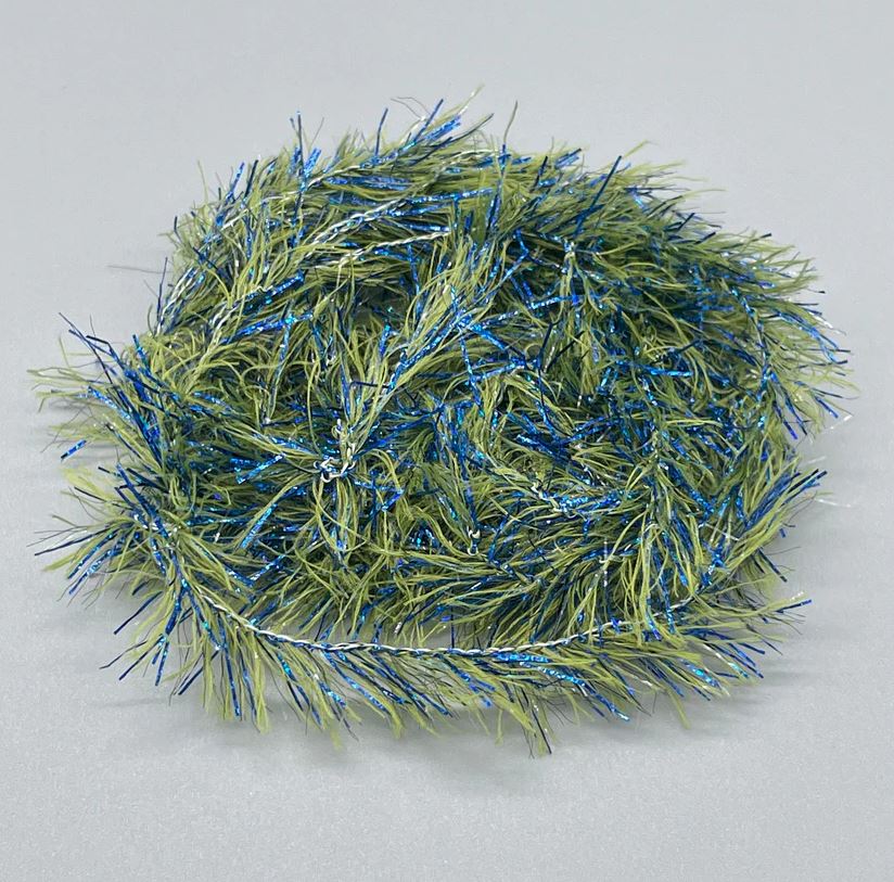 Upavon Pure Blue Flash Damsel Straggle Hackle